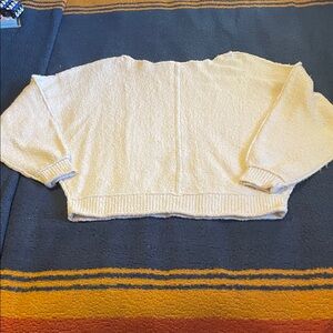 We The Free Cream Scoop-Neck Pullover Sweater